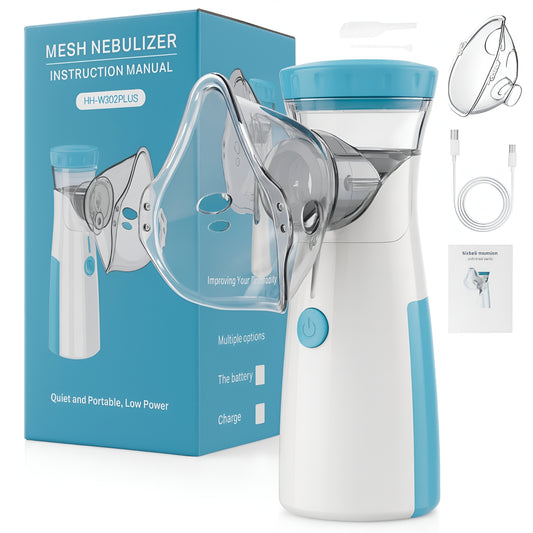 Mesh Portable Nebulizer Machine & Mask for Kids and Adults